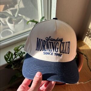 Sunday Morning Club Beige and Navy Cap